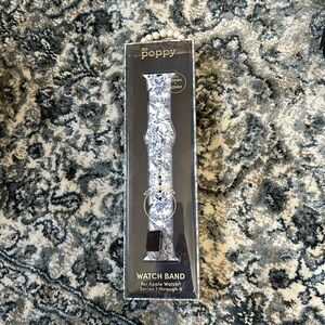 NIB XO Poppy blue and white tea toile watch band